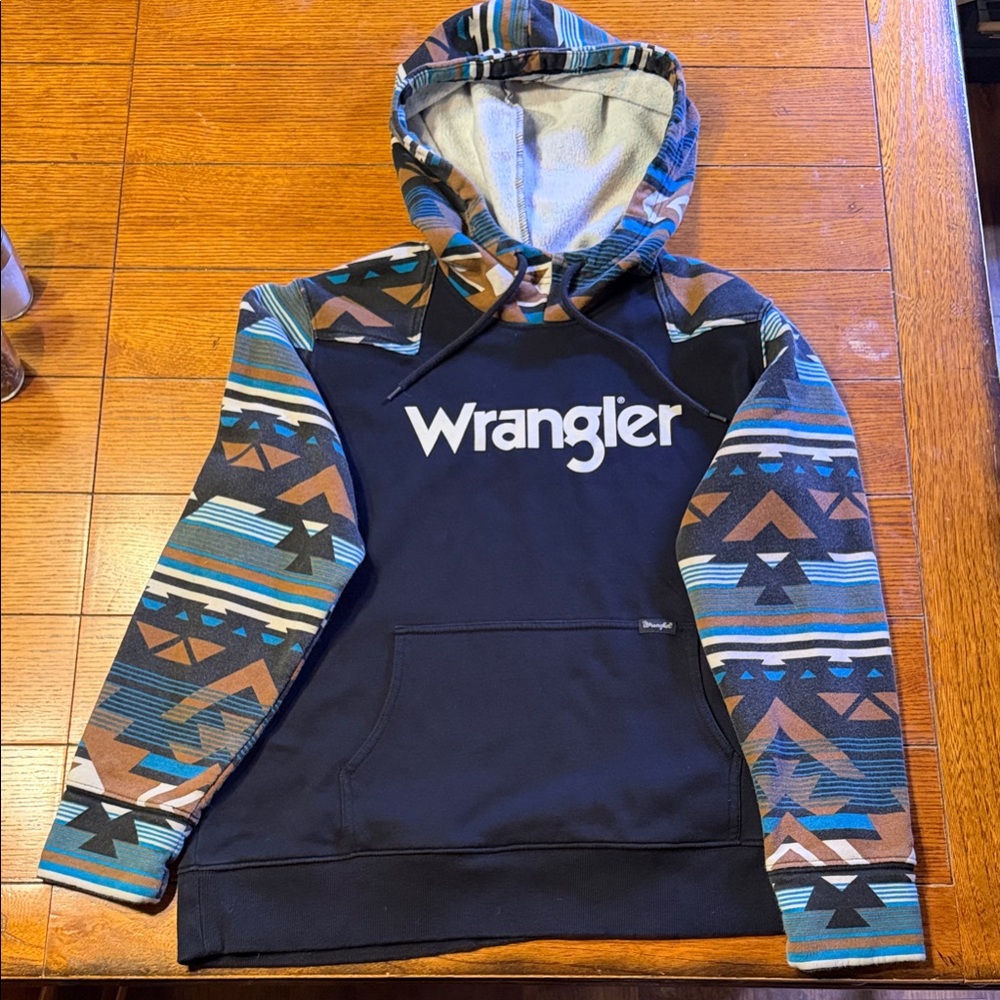 Wrangler Multicolor Aztec Pattern Hoodie